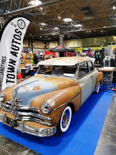 NEC classic car and restoration show, classic car, classic american, old town autos nottingham, plymouth coupe, whitewall tyres, whitewall tires